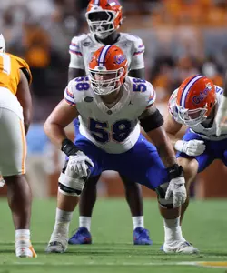 during the Gators' game against the Tennessee Volunteers on Saturday, October 12, 2024 at Neyland Stadium in Knoxville, Tenn. / UAA Communications photo by Maddie Washburn