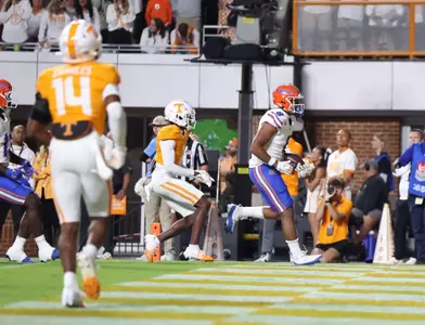 during the Gators' game against the Tennessee Volunteers on Saturday, October 12, 2024 at Neyland Stadium in Knoxville, Tenn. / UAA Communications photo by Maddie Washburn