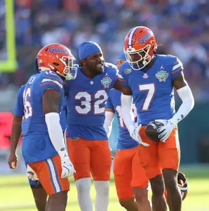 during the Gators' game against the Tulane Green Waves in the Gasparilla Bowl on Friday, December 20, 2024 at Raymond James Stadium in Tampa, Fla. / UAA Communications photo by Katie Park