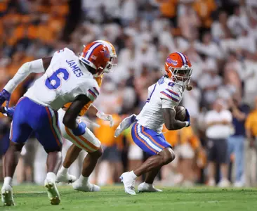 during the Gators' game against the Tennessee Volunteers on Saturday, October 12, 2024 at Neyland Stadium in Knoxville, Tenn. / UAA Communications photo by Maddie Washburn