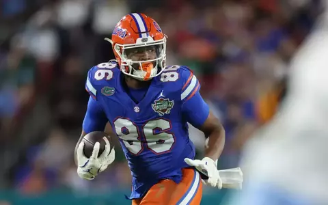 during the Gators' game against the Tulane Green Waves in the Gasparilla Bowl on Friday, December 20, 2024 at Raymond James Stadium in Tampa, Fla. / UAA Communications photo by Katie Park