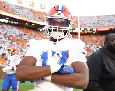 during the Gators' game against the Tennessee Volunteers on Saturday, October 12, 2024 at Neyland Stadium in Knoxville, Tenn. / UAA Communications photo by Maddie Washburn