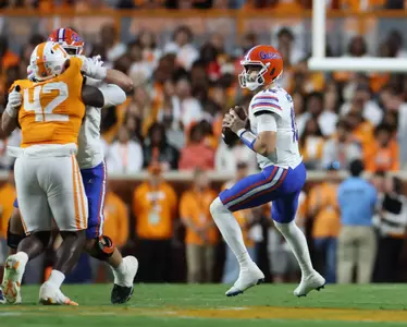 during the Gators' game against the Tennessee Volunteers on Saturday, October 12, 2024 at Neyland Stadium in Knoxville, Tenn. / UAA Communications photo by Maddie Washburn
