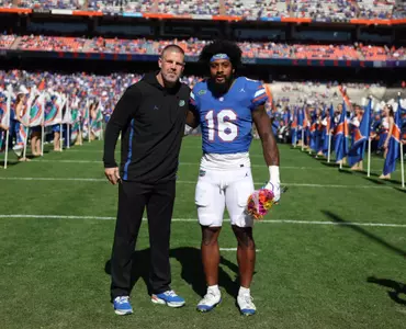 during the Gators' game against the Ole Miss Rebels on Saturday, November 23, 2024 at Ben Hill Griffin Stadium in Gainesville, Fla. / UAA Communications photo by Maddie Washburn