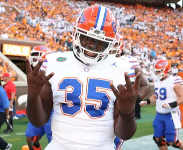 during the Gators' game against the Tennessee Volunteers on Saturday, October 12, 2024 at Neyland Stadium in Knoxville, Tenn. / UAA Communications photo by Maddie Washburn