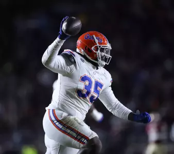 during the Gators' game against the Florida State Seminoles on Saturday, November 30, 2024 at Doak Campbell Stadium in Tallahassee, Fla. / UAA Communications photo by Nicole Scharff