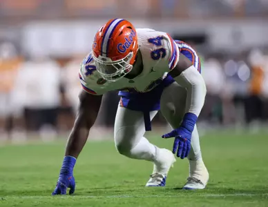 during the Gators' game against the Tennessee Volunteers on Saturday, October 12, 2024 at Neyland Stadium in Knoxville, Tenn. / UAA Communications photo by Maddie Washburn
