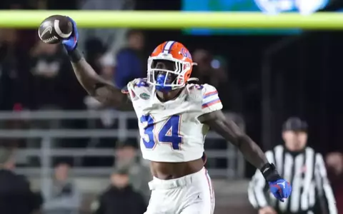 during the Gators' game against the Florida State Seminoles on Saturday, November 30, 2024 at Doak Campbell Stadium in Tallahassee, Fla. / UAA Communications photo by Katie Park
