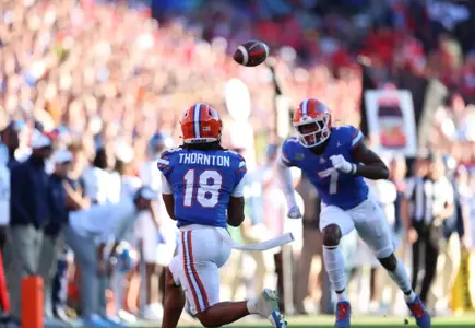 during the Gators' game against the Ole Miss Rebels on Saturday, November 23, 2024 at Ben Hill Griffin Stadium in Gainesville, Fla. / UAA Communications photo by Maura Schaeffer