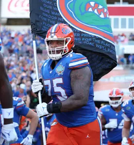 during the Gators' game against the Tulane Green Waves in the Gasparilla Bowl on Friday, December 20, 2024 at Raymond James Stadium in Tampa, Fla. / UAA Communications photo by Katie Park