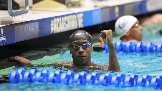 Josh Liendo on day four of the NCAA Men's Division I Swimming and Diving Championships in Federal Way, Washington. March 29, 2025
