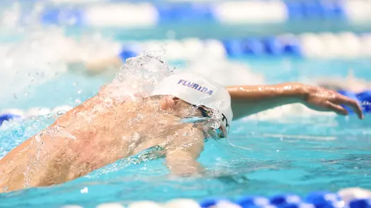 during the Gators' 2025 Men?s NCAA Championships on Thursday, March 27, 2025 at Weyerhaeuser King County Aquatic Center in Federal Way , WA / UAA Communications photo by Bryce Mitchell