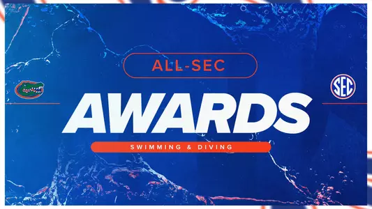 Graphic for 2025 Swimming & Diving All-SEC Awards