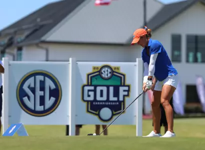 Florida Gators women's golf on Friday, April 18, 2025 at the Pelican Golf Club in Belleair, FL / UAA Communications photo by Victoria Riccobono