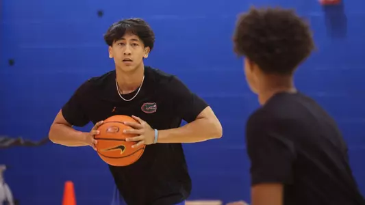 Xaivian Lee during the Gators' workout on Monday, June 16, 2025 in Gainesville, FL / UAA Communications photo by Maddie Washburn