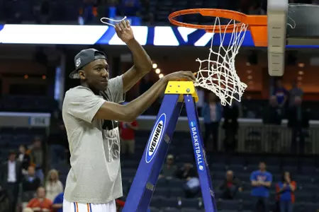 DeVon Walker during the Gators' game against the Dayton Flyers in the NCAA Men's Basketball Championship South Regional Final against the Dayton Flyers on Saturday, March 29, 2014 at FedExForum in Memphis, Tenn. / photo by Tim Casey