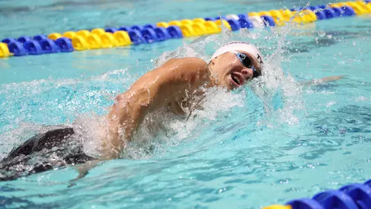 during the Gators' meet at SEC Championships Day 3 on Wednesday, February 19, 2025 at the Gabrielsen Natatorium in Athens, GA / UAA Communications photo by Bryce Mitchell
