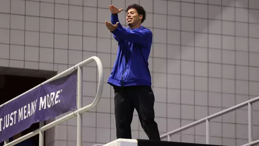 during the Gators' meet at SEC Championships Day 4 on Thursday, February 20, 2025 at the Gabrielsen Natatorium in Athens, GA / UAA Communications photo by Bryce Mitchell