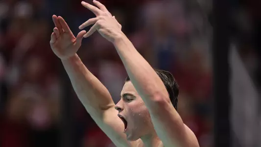 during the Gators' meet at SEC Championships Day 2 on Tuesday, February 18, 2025 at the Gabrielsen Natatorium in Athens, GA / UAA Communications photo by Bryce Mitchell