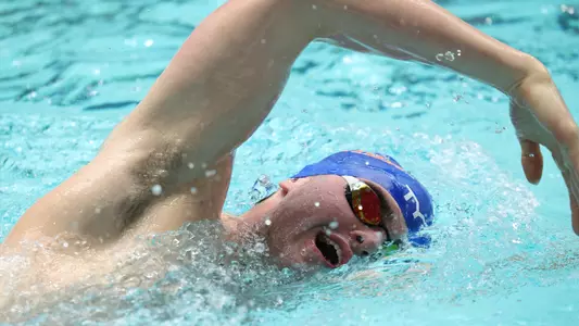during the Gators' meet at SEC Championships Day 1 on Monday, February 17, 2025 at the Gabrielsen Natatorium in Athens, GA / UAA Communications photo by Bryce Mitchell