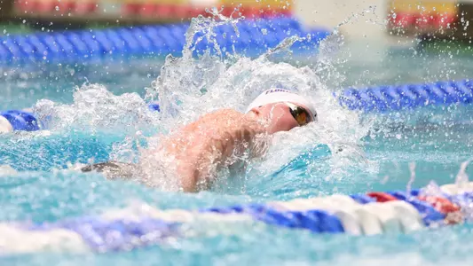 during the Gators' 2025 Men?s NCAA Championships on Friday, March 28, 2025 at Weyerhaeuser King County Aquatic Center in Federal Way , WA / UAA Communications photo by Bryce Mitchell