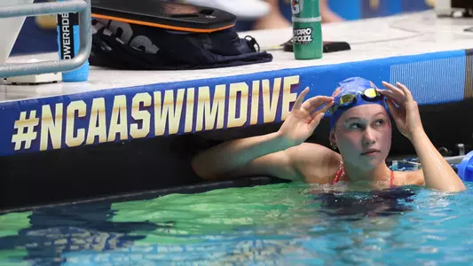 during the Gators? 2025 Women?s NCAA Championships on Thursday, March 20, 2025 at Weyerhaeuser King County Aquatic Center in Federal Way, WA / UAA Communications photo by Bryce Mitchell