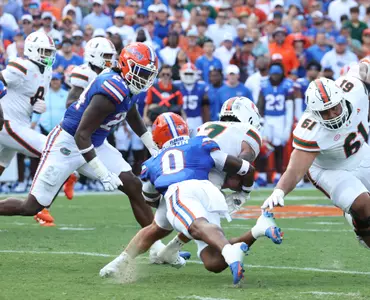 during the SEC Nation show prior to the Gators' game against the Miami Hurricanes on Saturday, August 31, 2024 at Ben Hill Griffin Stadium in Gainesville, Fla. / UAA Communications photo by Maddie Washburn