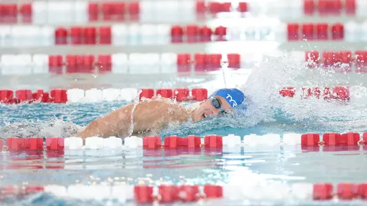 during the Gators' meet against the Florida State Seminoles on Friday, January 31, 2025 at FAST Aquatics in Ocala, FL / UAA Communications photo by Bryce Mitchell