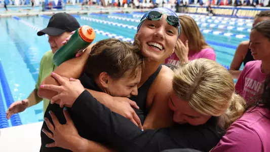 during the Gators? 2025 Women?s NCAA Championships on Wednesday, March 19, 2025 at Weyerhaeuser King County Aquatic Center in Federal Way, WA / UAA Communications photo by Bryce Mitchell