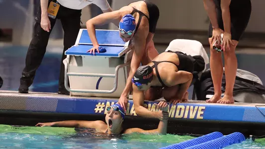 during the Gators? 2025 Women?s NCAA Championships on Wednesday, March 19, 2025 at Weyerhaeuser King County Aquatic Center in Federal Way, WA / UAA Communications photo by Bryce Mitchell