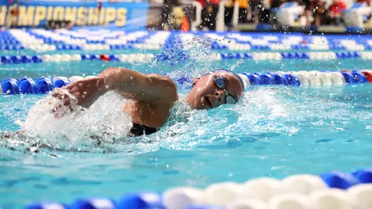 during the Gators? 2025 Women?s NCAA Championships on Saturday, March 22, 2025 at Weyerhaeuser King County Aquatic Center in Federal Way, WA / UAA Communications photo by Bryce Mitchell