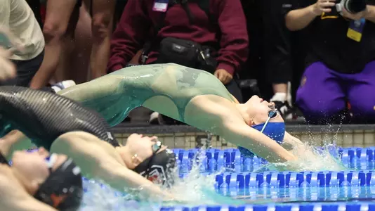 during the Gators' meet against at SEC Championships Day 5 on Friday, February 21, 2025 at the Gabrielsen Natatorium in Athens, GA / UAA Communications photo by Bryce Mitchell