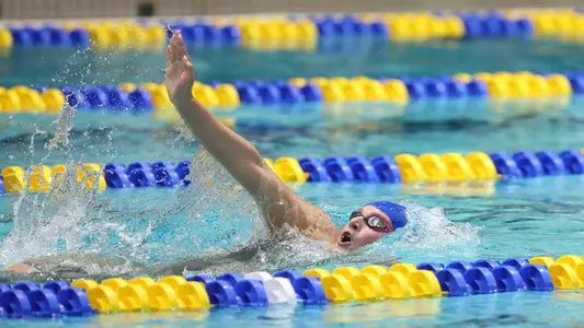 during the Gators' meet at SEC Championships Day 3 on Wednesday, February 19, 2025 at the Gabrielsen Natatorium in Athens, GA / UAA Communications photo by Bryce Mitchell