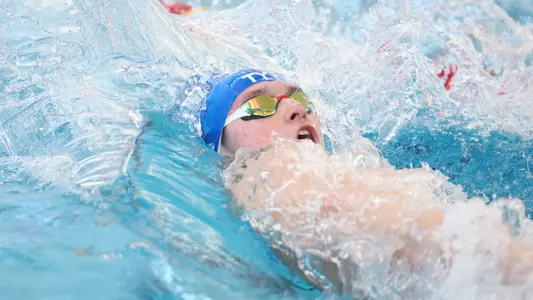 during the Gators' meet against the Florida State Seminoles on Friday, January 31, 2025 at FAST Aquatics in Ocala, FL / UAA Communications photo by Bryce Mitchell