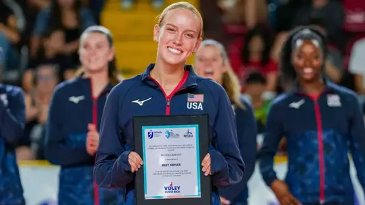 Taylor Parks named Best Server of the 2025 NORCECA Pan American Cup in Costa Rica!
