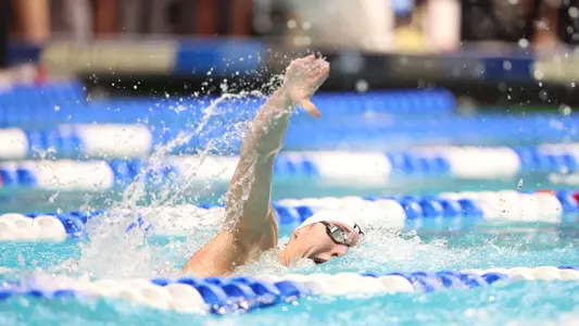 during the Gators' 2025 Men?s NCAA Championships on Thursday, March 27, 2025 at Weyerhaeuser King County Aquatic Center in Federal Way , WA / UAA Communications photo by Bryce Mitchell