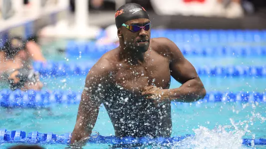during the Gators' 2025 Men?s NCAA Championships on Saturday, March 29, 2025 at Weyerhaeuser King County Aquatic Center in Federal Way , WA / UAA Communications photo by Bryce Mitchell