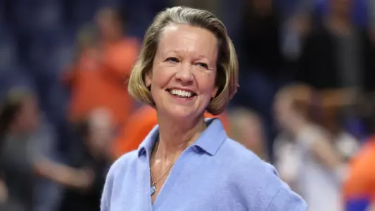 during the Gators' match against the Iowa State Cyclones in the second round of the NCAA Tournament on Saturday, December 3, 2022 at Exactech Arena at the Stephen C. O'Connell Center in Gainesville, Fla. / UAA Communications photo by Maddie Washburn