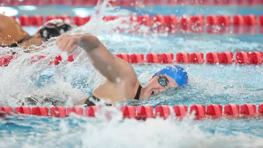 during the Gators' meet against the Florida State Seminoles on Friday, January 31, 2025 at FAST Aquatics in Ocala, FL / UAA Communications photo by Bryce Mitchell