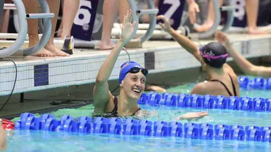 during the Gators' meet against at SEC Championships Day 5 on Friday, February 21, 2025 at the Gabrielsen Natatorium in Athens, GA / UAA Communications photo by Bryce Mitchell