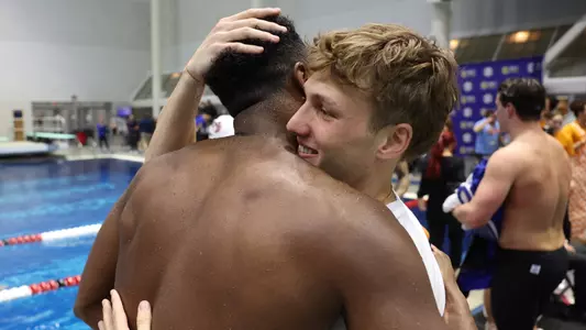 during the Gators' meet at SEC Championships Day 6 on Saturday, February 22, 2025 at the Gabrielsen Natatorium in Athens, GA / UAA Communications photo by Bryce Mitchell