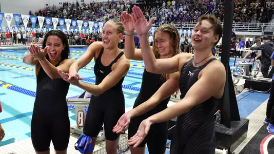 during the Gators' meet against at SEC Championships Day 5 on Friday, February 21, 2025 at the Gabrielsen Natatorium in Athens, GA / UAA Communications photo by Bryce Mitchell