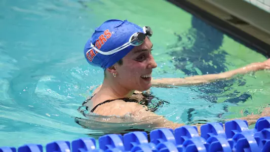 during the Gators' meet at SEC Championships Day 6 on Saturday, February 22, 2025 at the Gabrielsen Natatorium in Athens, GA / UAA Communications photo by Bryce Mitchell