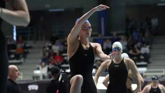during the Gators? 2025 Women?s NCAA Championships on Thursday, March 20, 2025 at Weyerhaeuser King County Aquatic Center in Federal Way, WA / UAA Communications photo by Bryce Mitchell