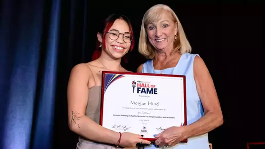 Morgan Hurd US Gymnastics Hall of Fame induction 250809