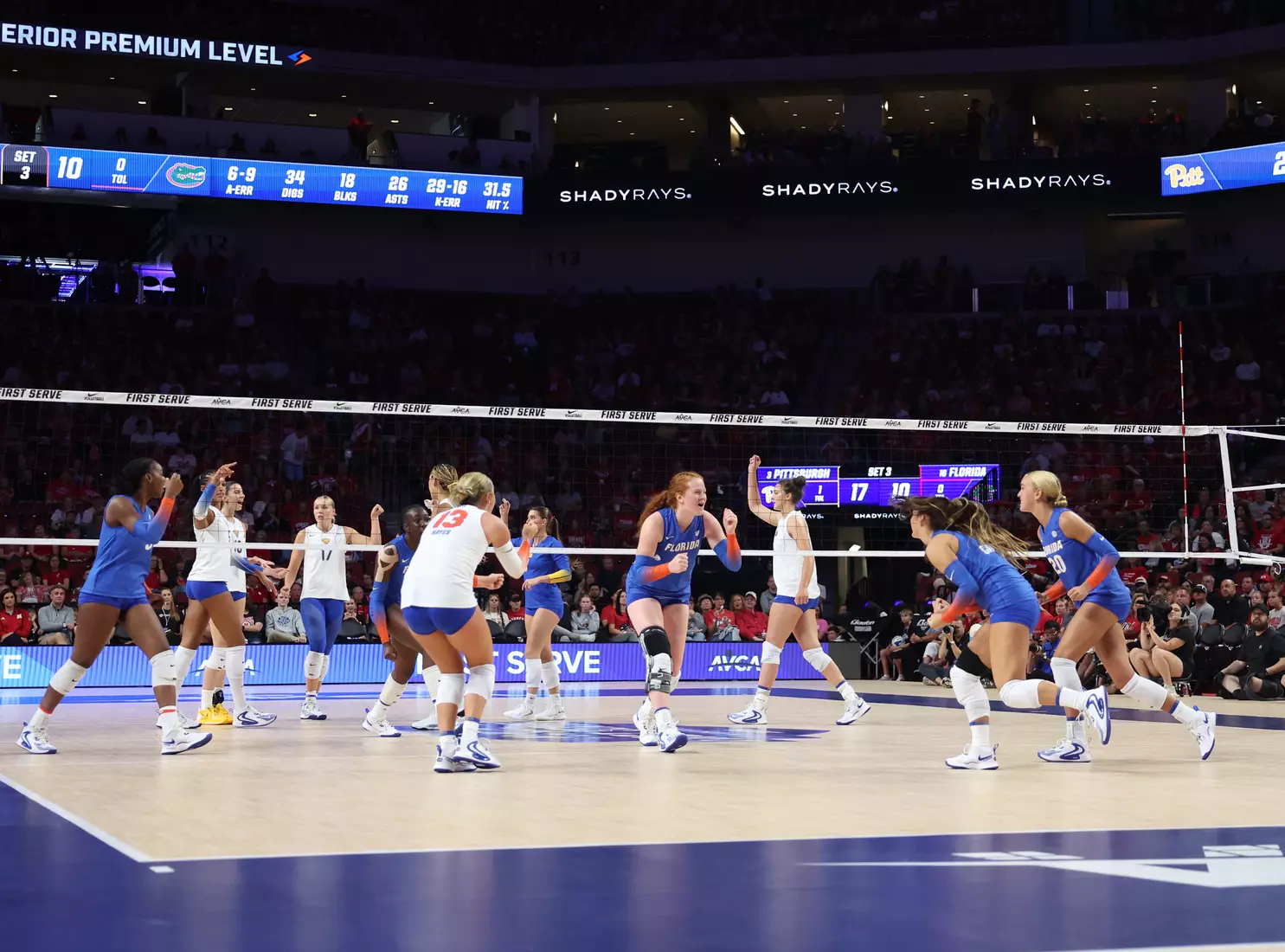 Gators 3, Panthers 2 (AVCA First Serve)