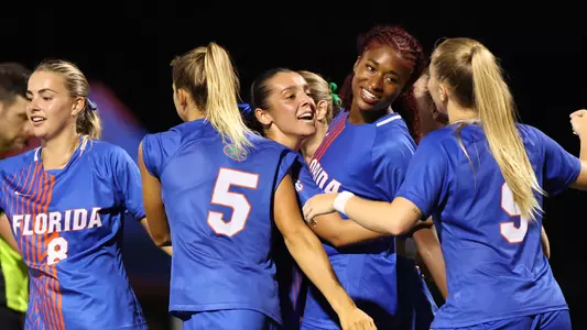 Njeri Butts celebrates her goal vs UNF 250824