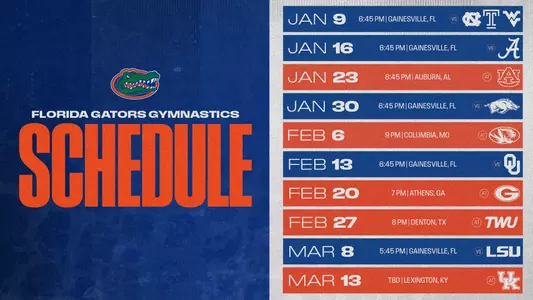2026 Florida Gymnastics Schedule