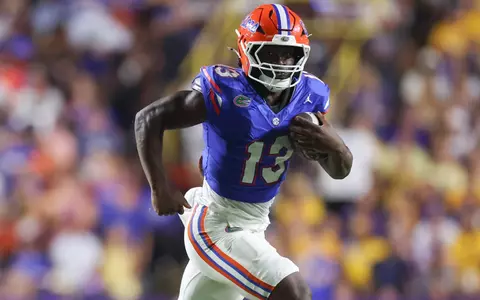 during the Gators' game against the LSU Tigers on Saturday, September 13, 2025 at Tiger Stadium in Baton Rouge, La. / UAA Communications photo by Maddie Washburn