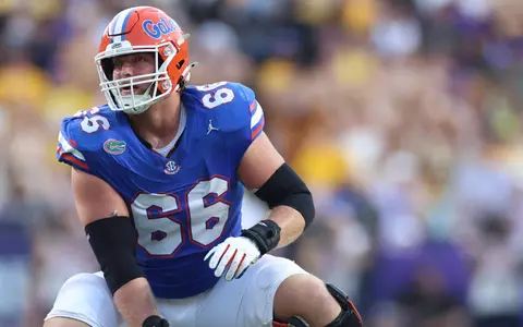 during the Gators' game against the LSU Tigers on Saturday, September 13, 2025 at Tiger Stadium in Baton Rouge, La. / UAA Communications photo by Maddie Washburn